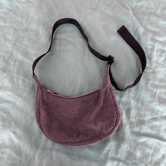 BAGGU Handbags - Deadstock denim crescent